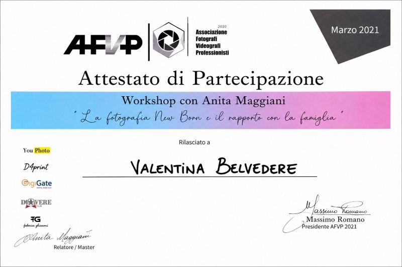 Workshop newborn con Anita Maggiani